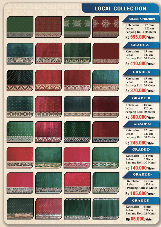 Karpet Masjid Lokal Murah Bekasi