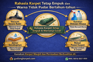 Rahasia Karpet Tetap Empuk dan Warna Tidak Pudar Bertahun-tahun