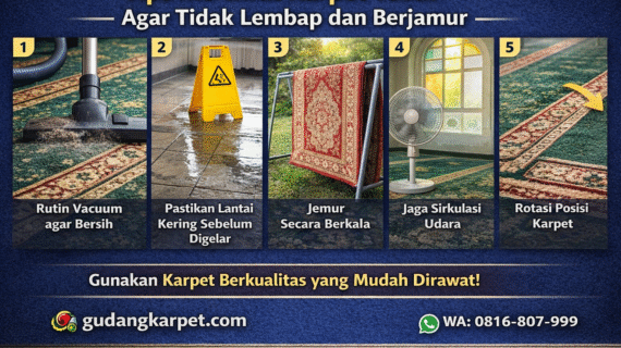 Tips Merawat Karpet Tebal Agar Tidak Lembap dan Berjamur