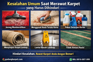 Kesalahan Umum Saat Merawat Karpet yang Harus Dihindari