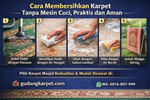 Cara Membersihkan Karpet Tanpa Mesin Cuci, Praktis dan Aman